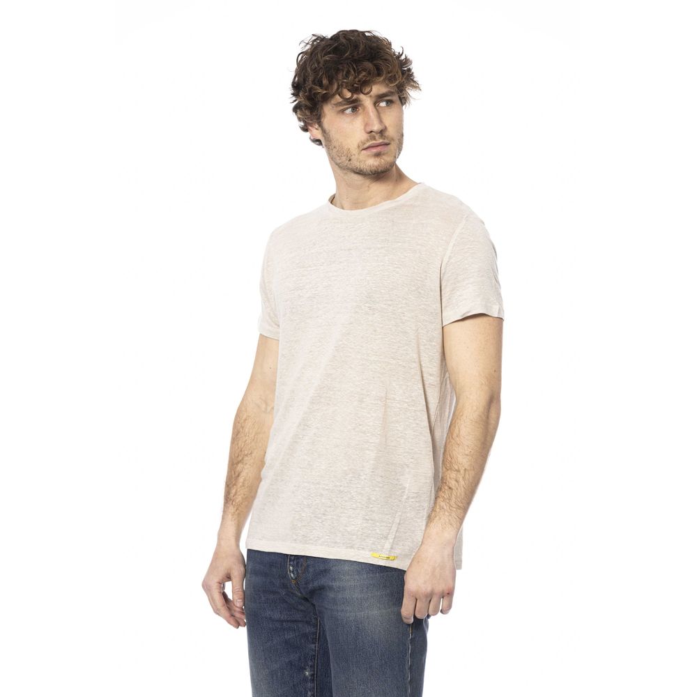 Distretto12 Beige Cotton T-Shirt