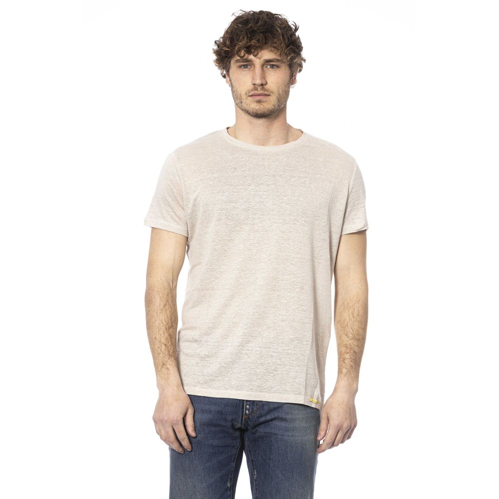 Distretto12 Beige Cotton T-Shirt