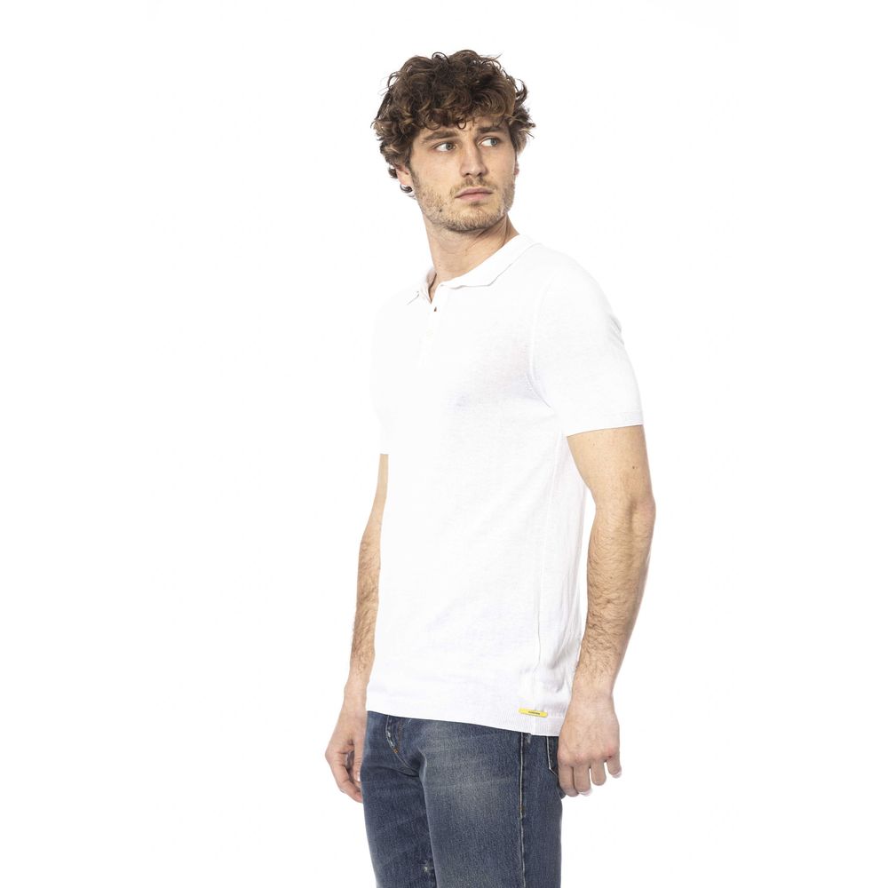 Distretto12 White Cotton Polo Shirt