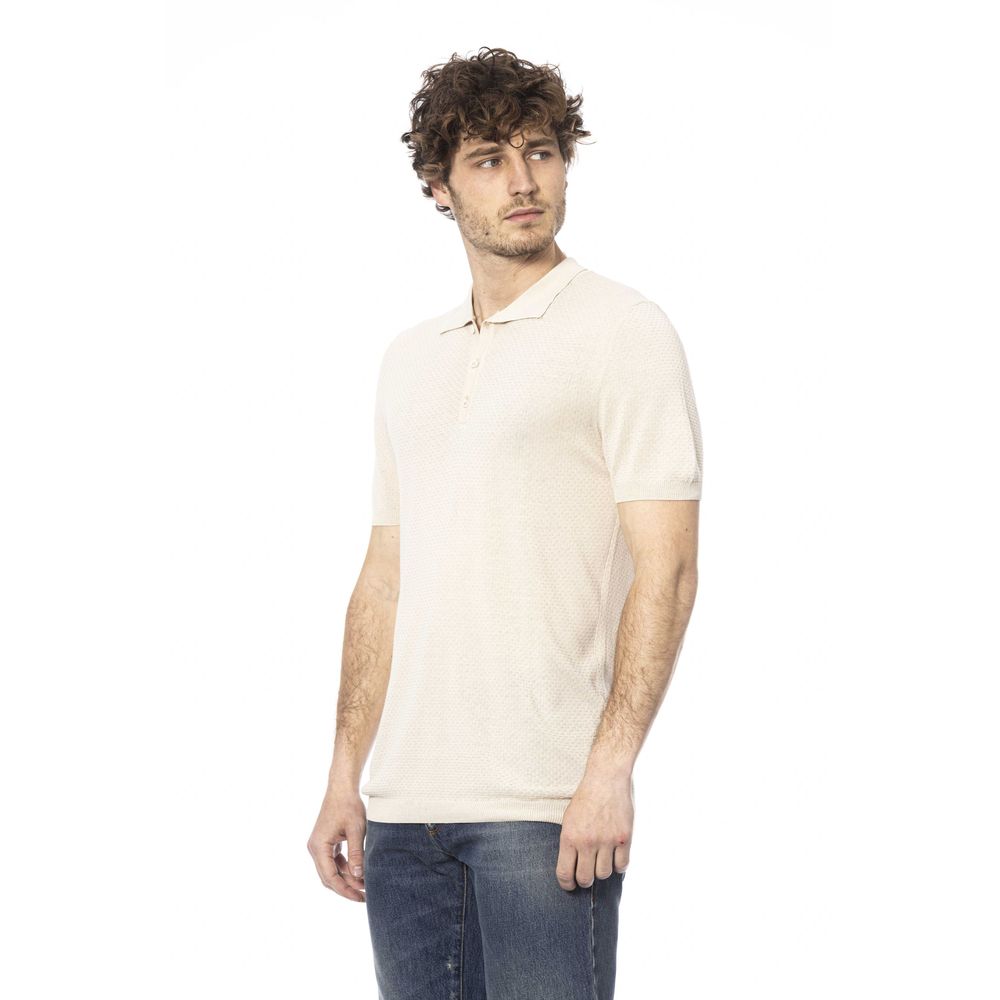 Distretto12 Beige Cotton Polo Shirt