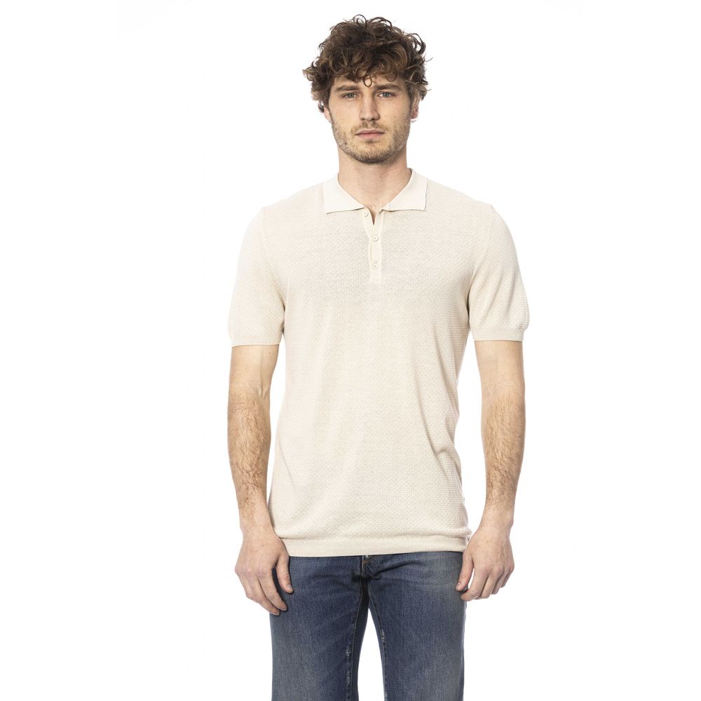 Distretto12 Beige Cotton Polo Shirt