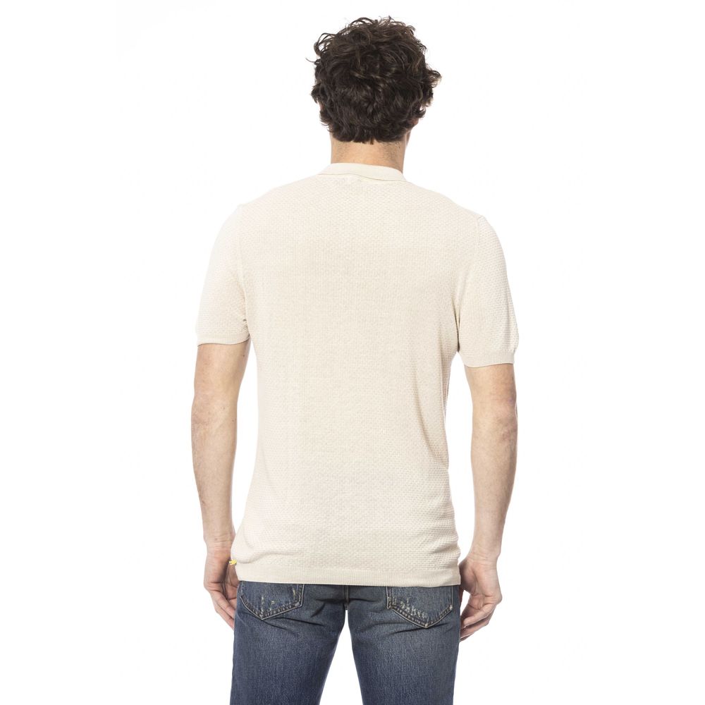 Distretto12 Beige Cotton Polo Shirt