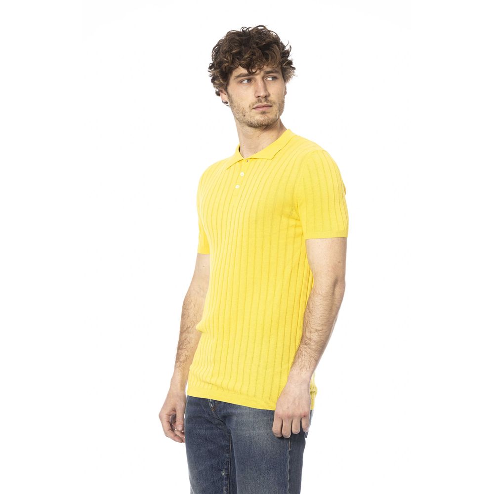 Distretto12 Yellow Cotton Polo Shirt