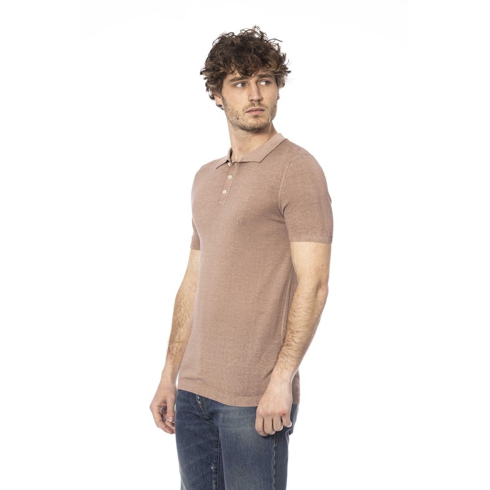 Distretto12 Beige Cotton Polo Shirt
