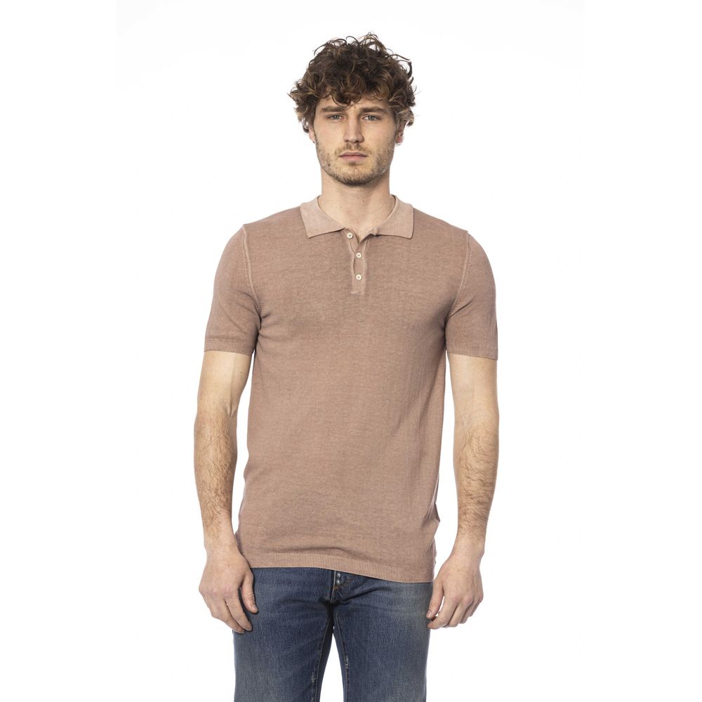 Distretto12 Beige Cotton Polo Shirt