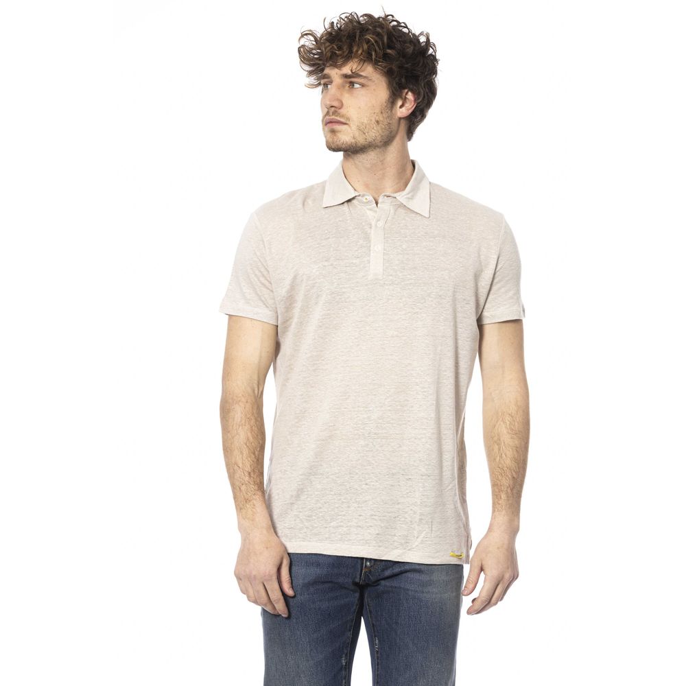 Distretto12 Beige Cotton Polo Shirt