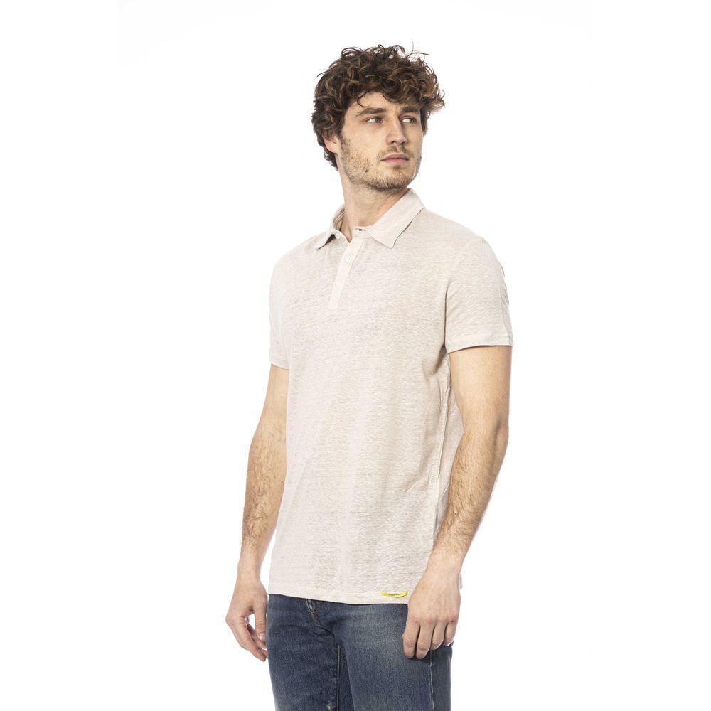 Distretto12 Beige Cotton Polo Shirt