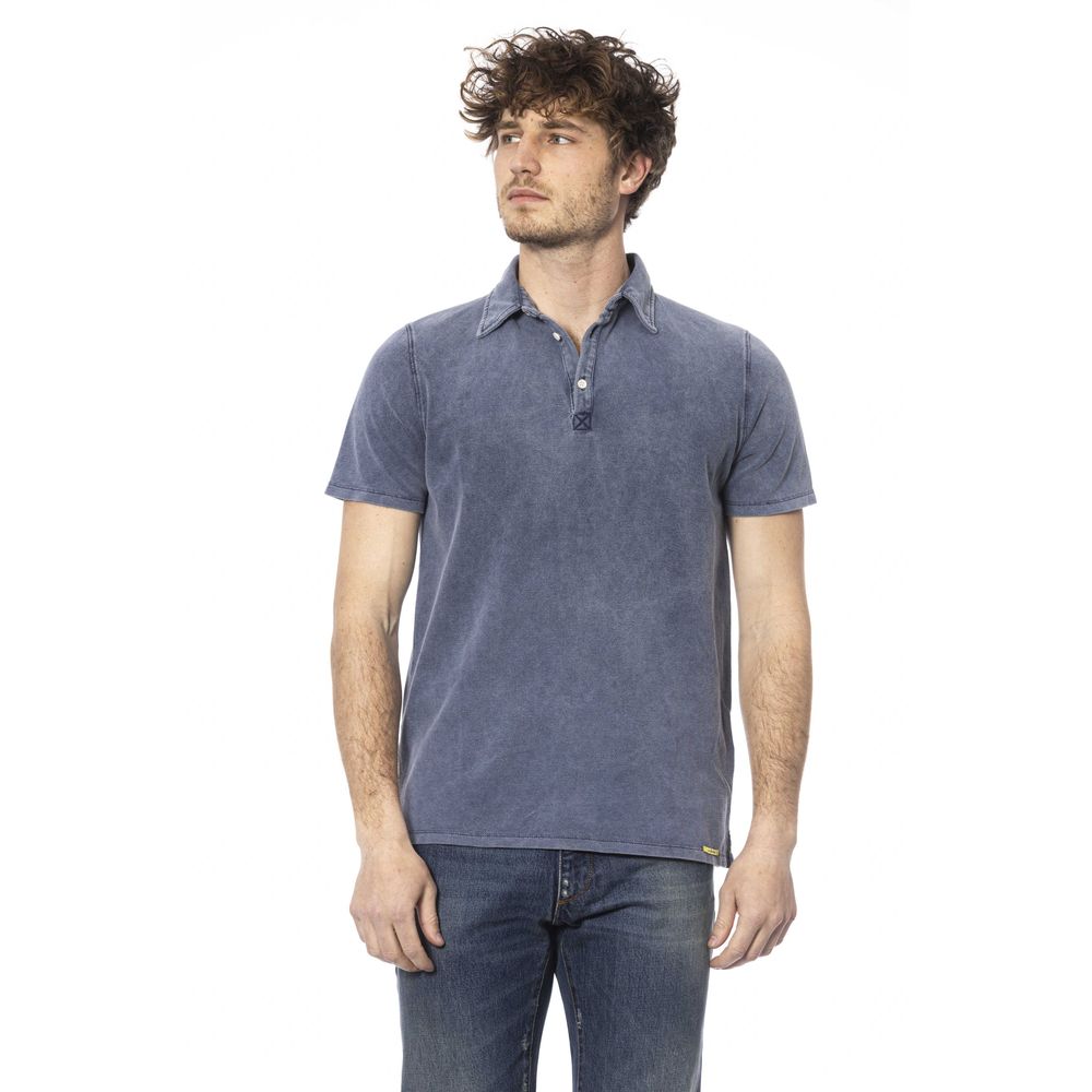 Distretto12 Blue Cotton Polo Shirt