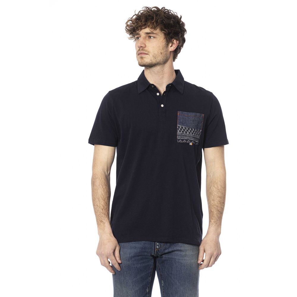 Distretto12 Blue Cotton Polo Shirt