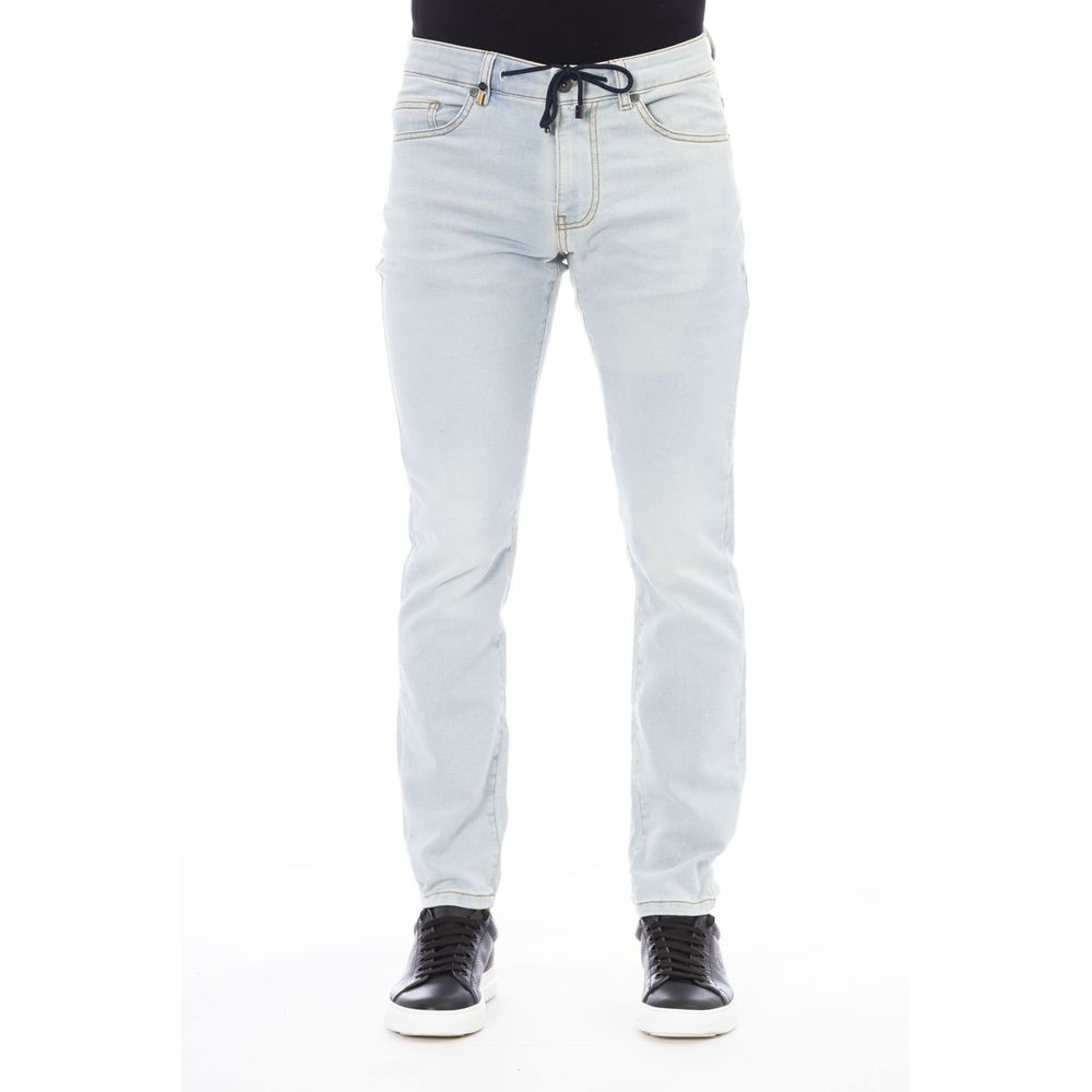 Distretto12 Light Blue Cotton Jeans & Pant