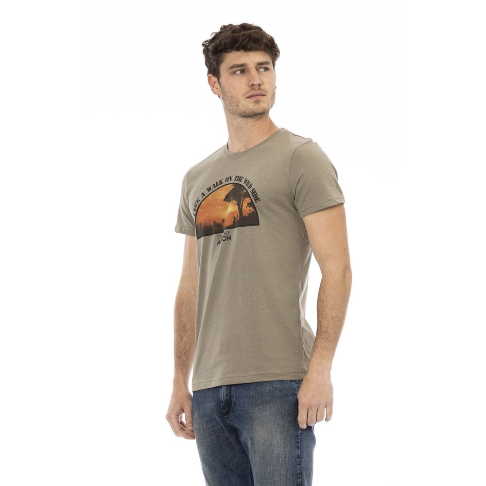 Trussardi Action Green Cotton T-Shirt