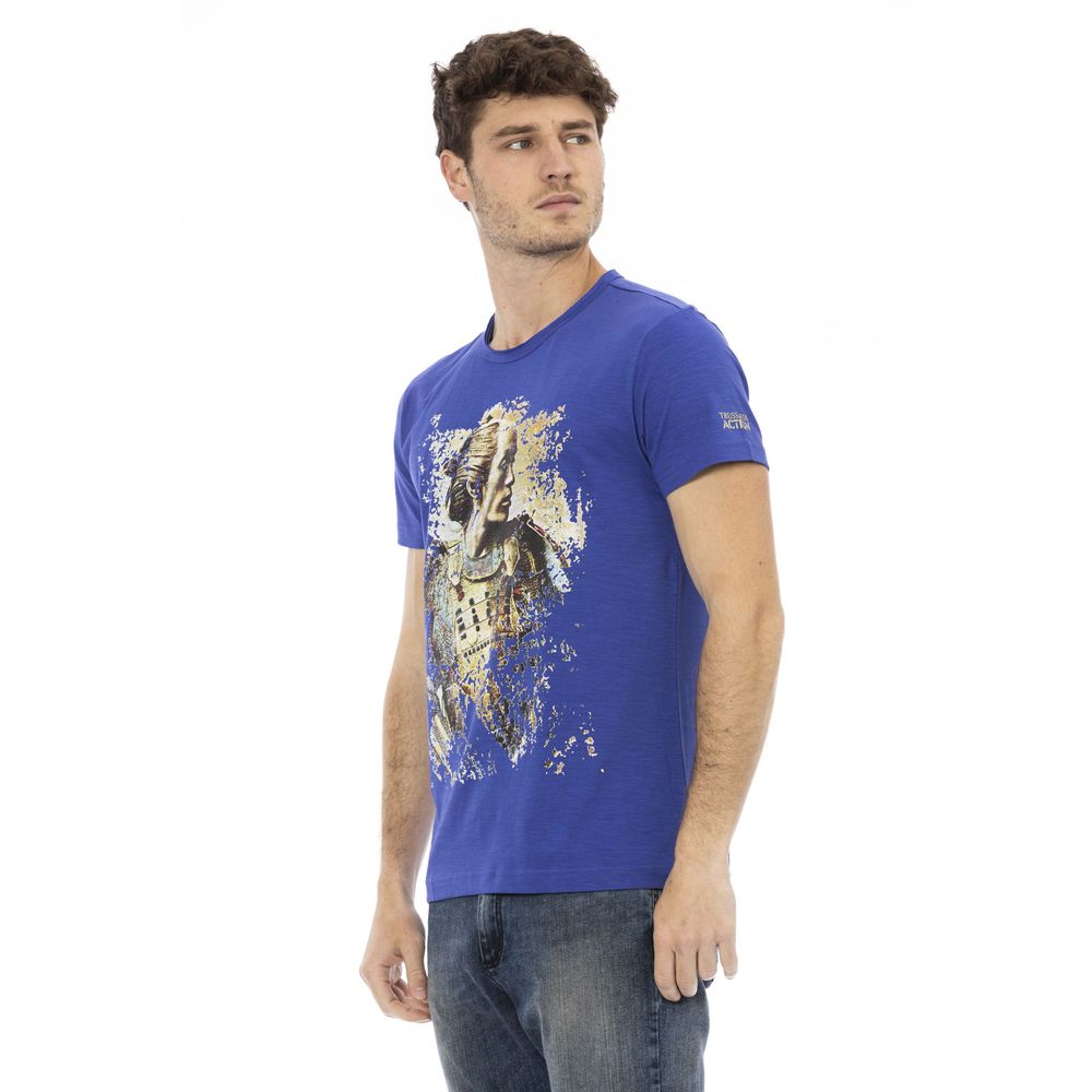 Trussardi Action Blue Cotton T-Shirt