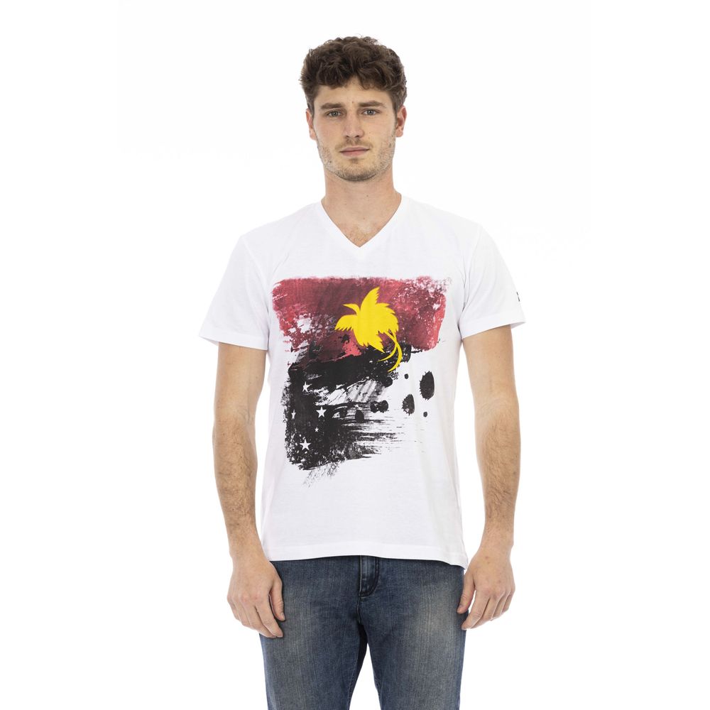 Trussardi Action White Cotton T-Shirt