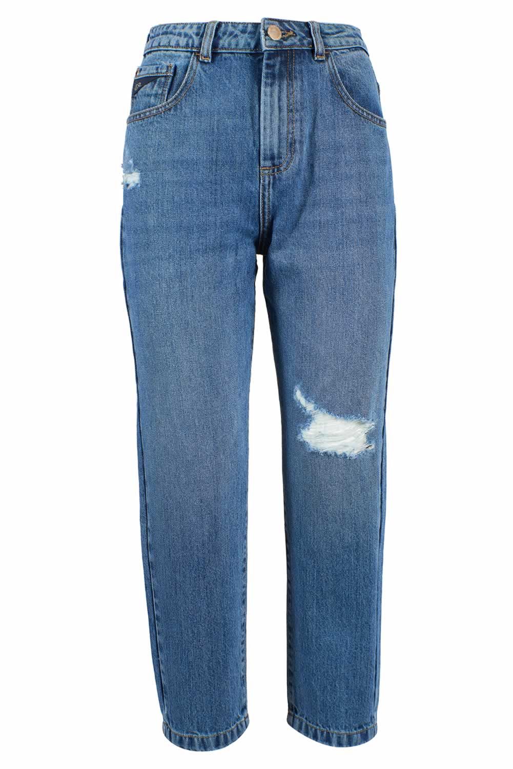 Blue Cotton Jeans & Pant