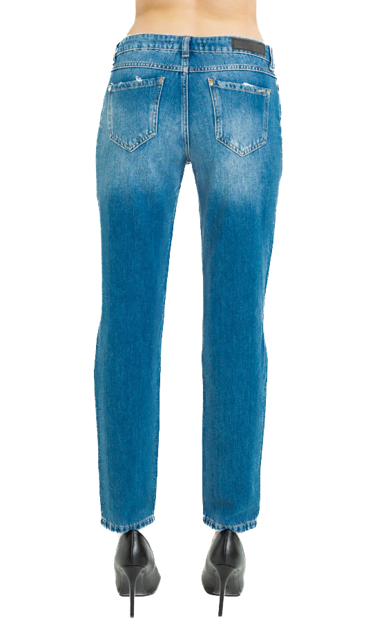 Blue Cotton Jeans & Pant