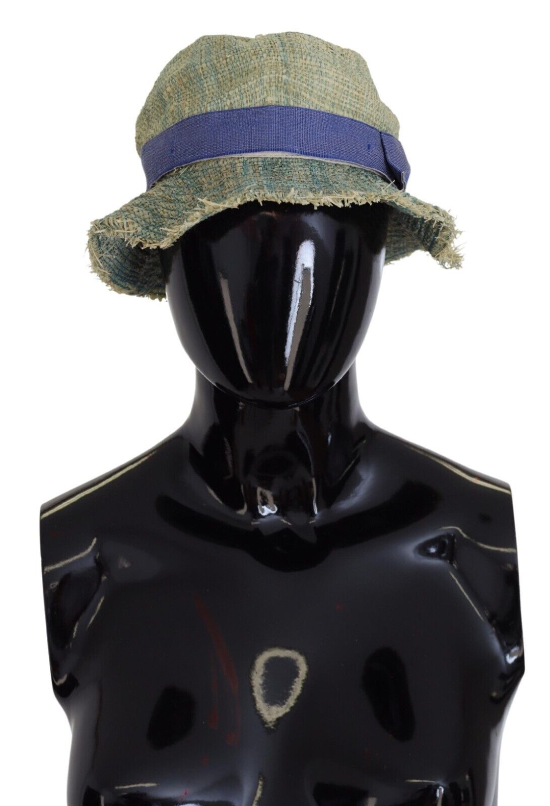 Multicolor Cotton Straw Bucket Hat