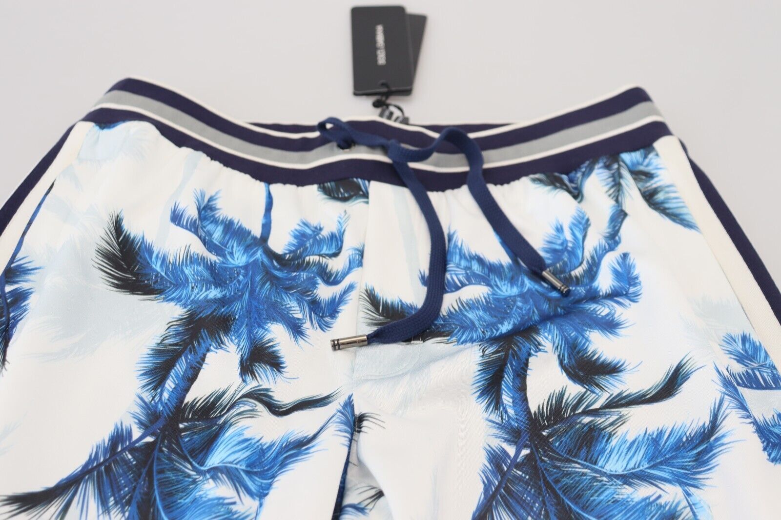 White Palm Tree Print Men Trouser Pants