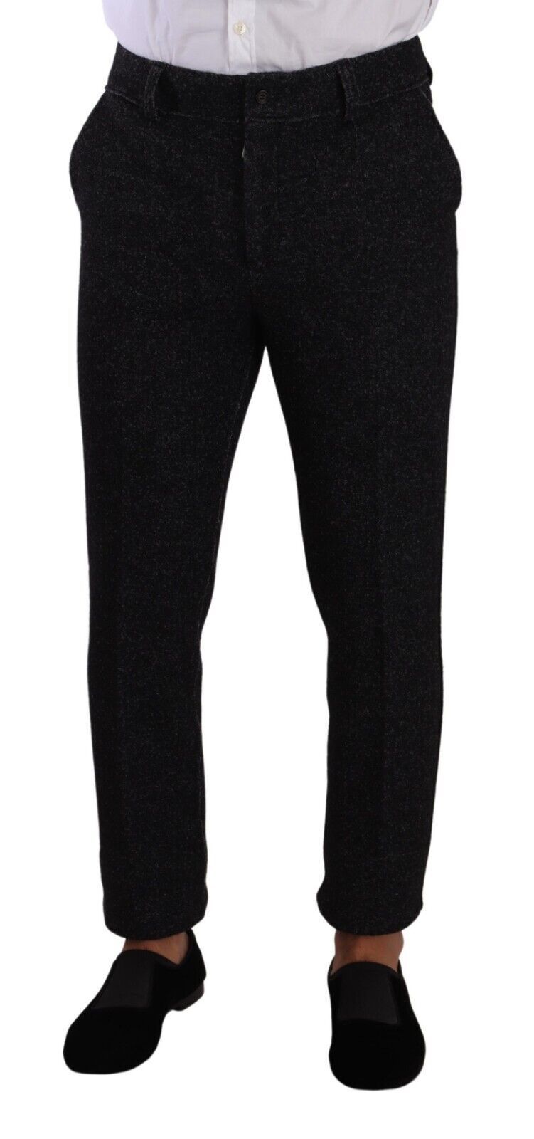 Black Wool Men Formal Trouser Dress Pants