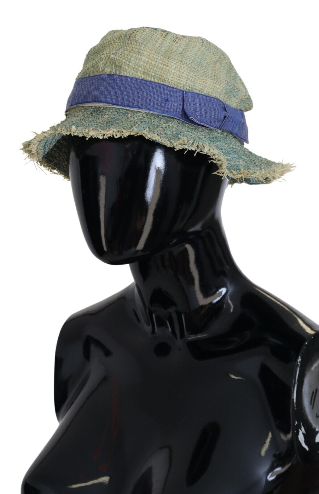 Multicolor Cotton Straw Bucket Hat
