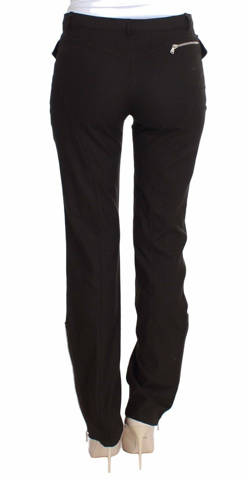 Brown Wool Casual Dress Trousers Pants