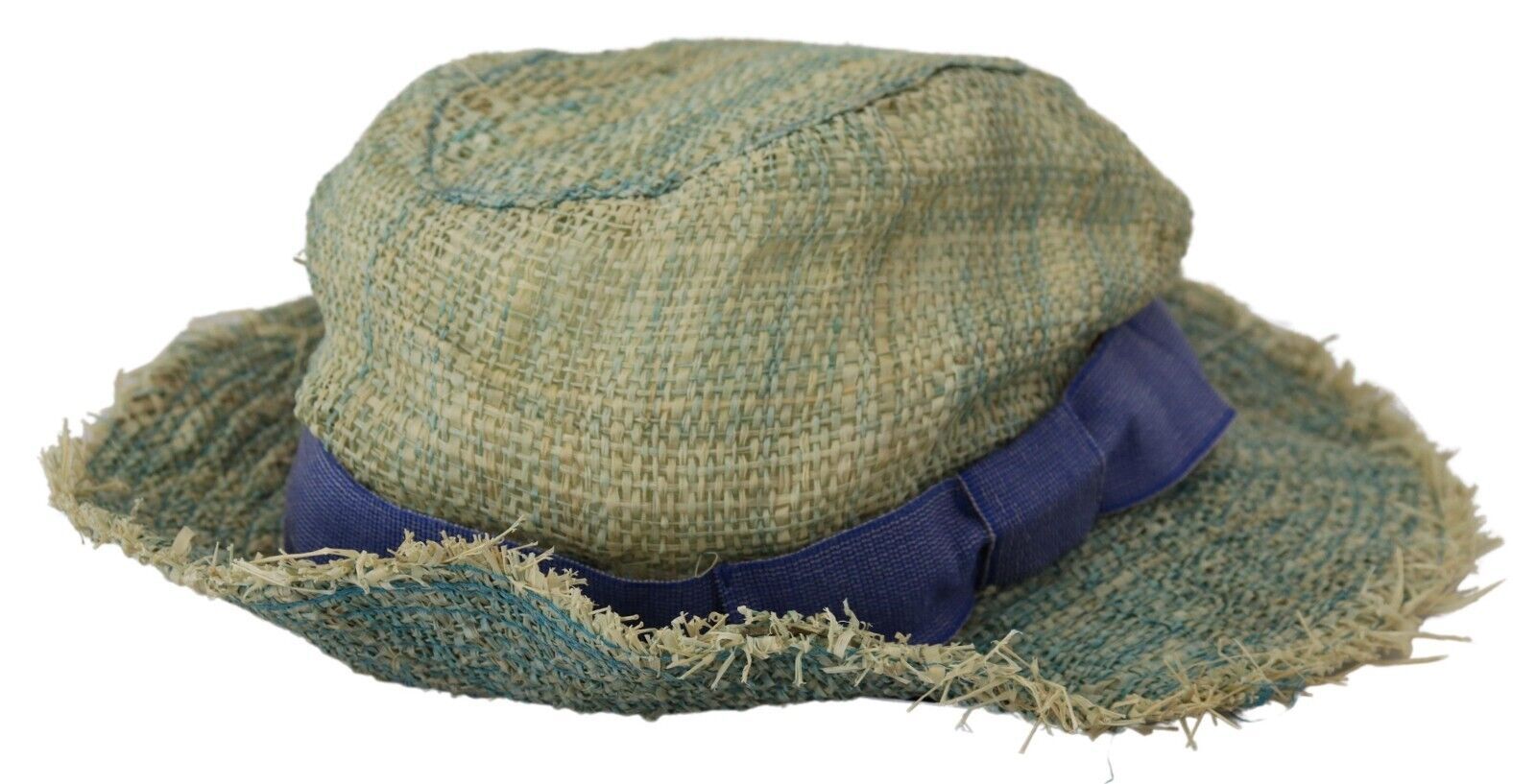 Multicolor Cotton Straw Bucket Hat