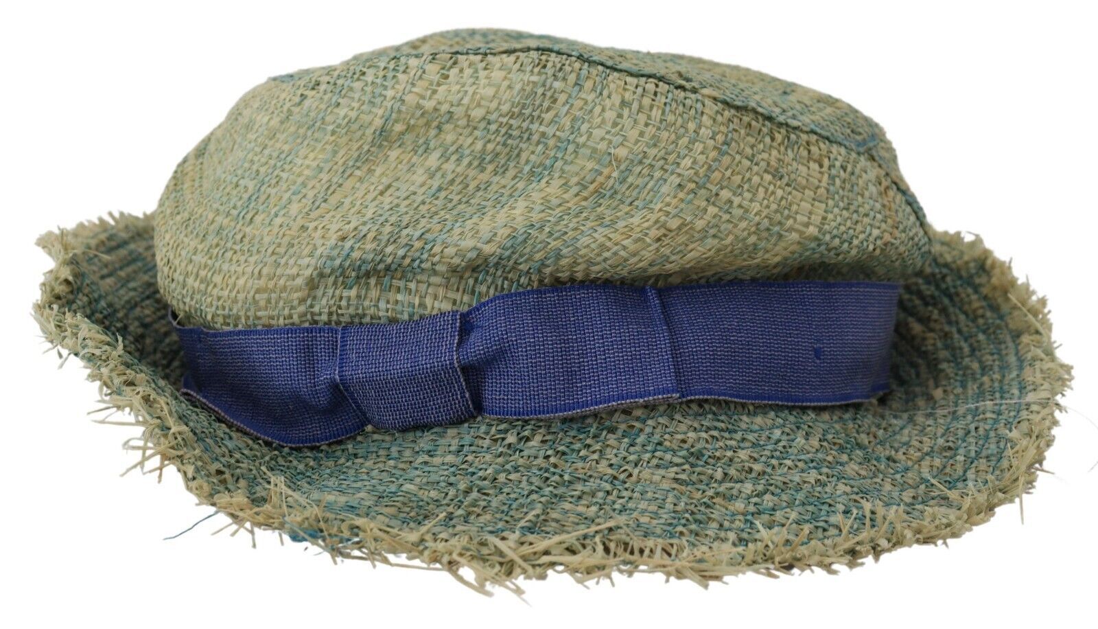 Multicolor Cotton Straw Bucket Hat