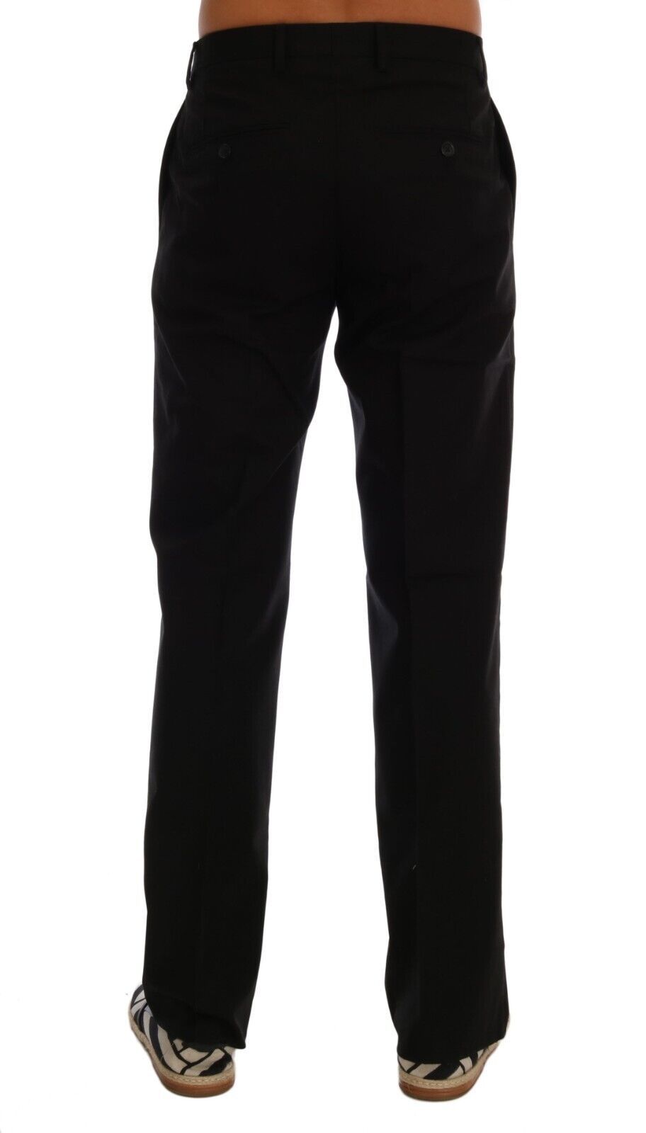 Black Men Straight Trouser Cotton Pants