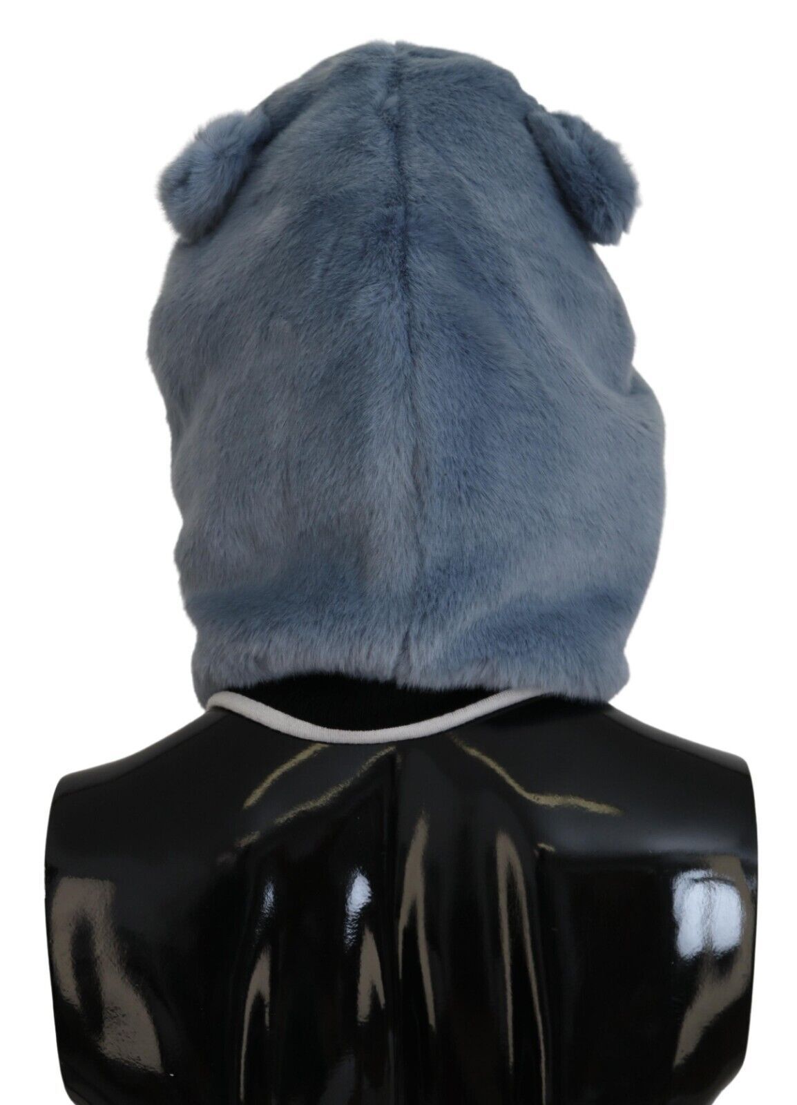 Blue Bear Fur Whole Head Cap One Size Polyester Hat