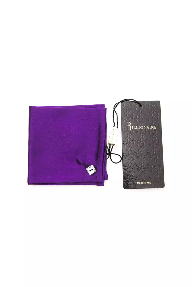 Billionaire Italian Couture Purple Sisal Ties &Amp; Bowty