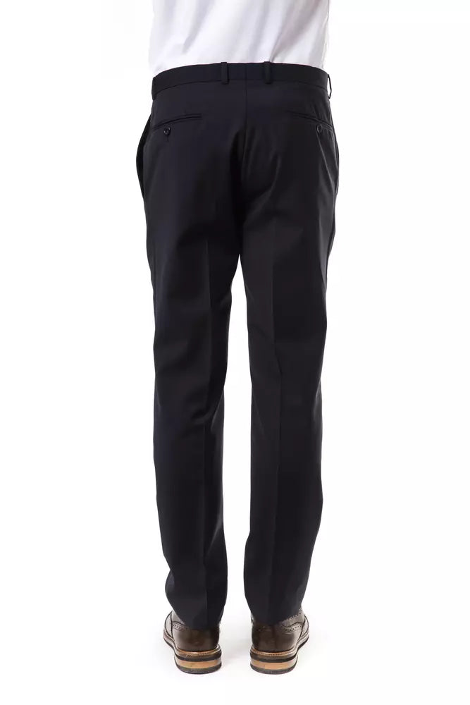 Uominitaliani Gray Wool Jeans & Pant