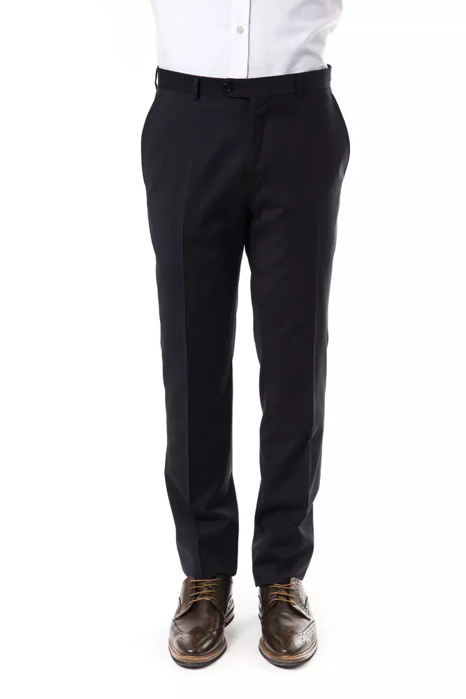 Uominitaliani Gray Wool Jeans & Pant