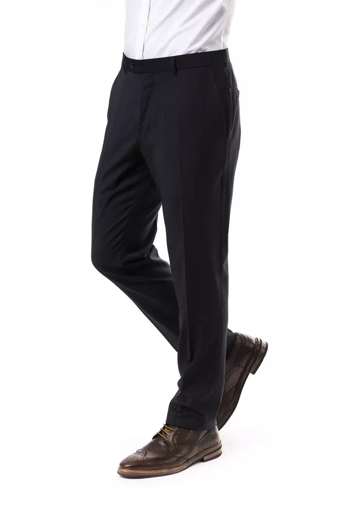 Uominitaliani Gray Wool Jeans & Pant
