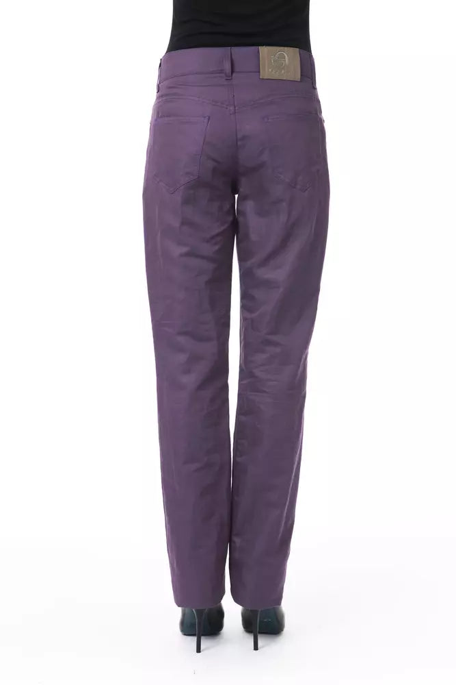 Violet Cotton Jeans & Pant