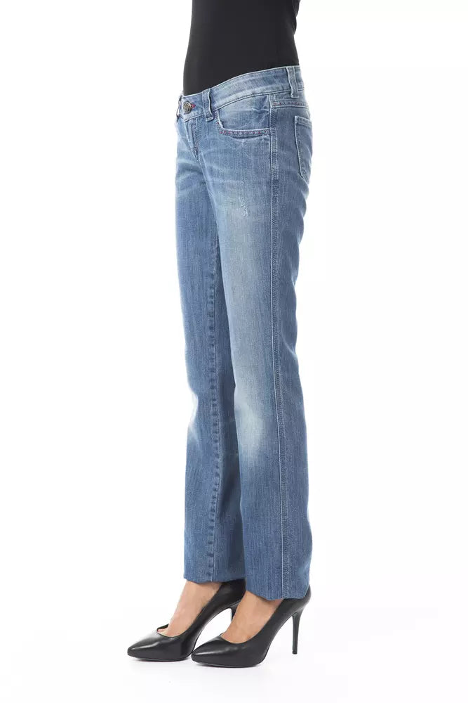 Blue Cotton Jeans & Pant