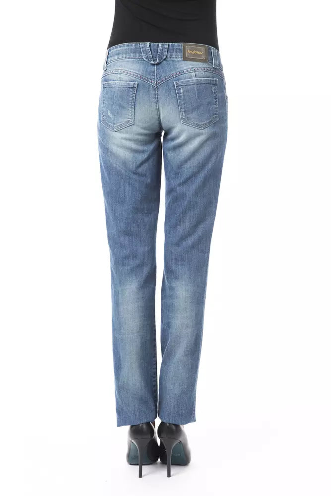 Blue Cotton Jeans & Pant