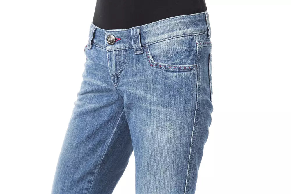 Blue Cotton Jeans & Pant