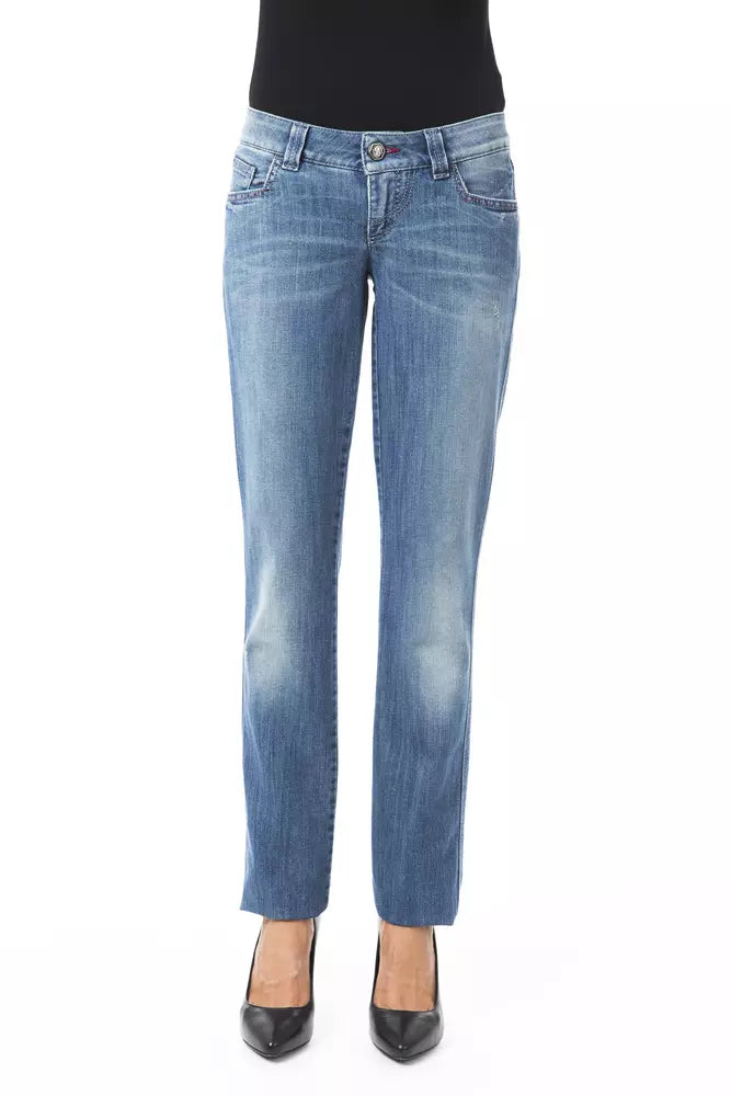Blue Cotton Jeans & Pant
