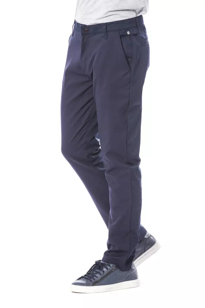 Blue Polyester Jeans & Pant