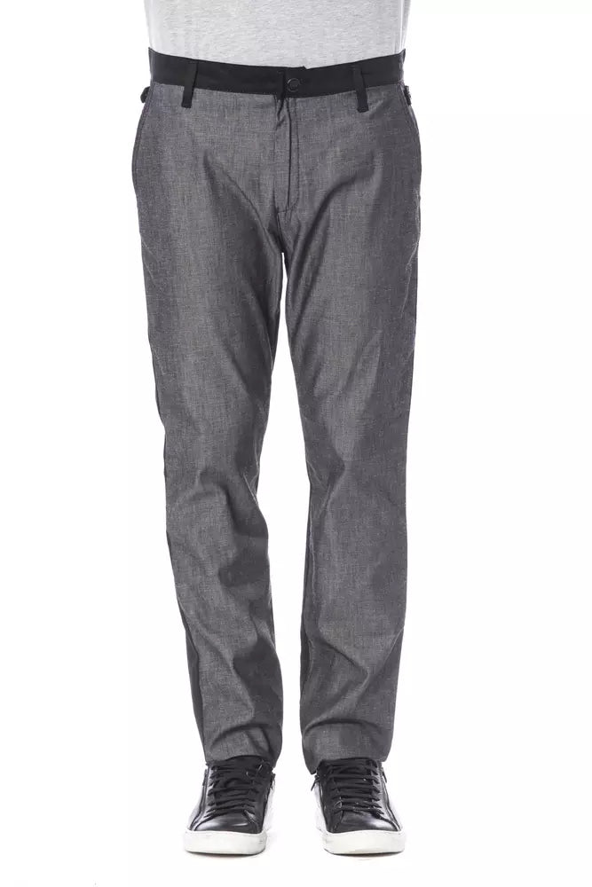 Black Cotton Jeans & Pant