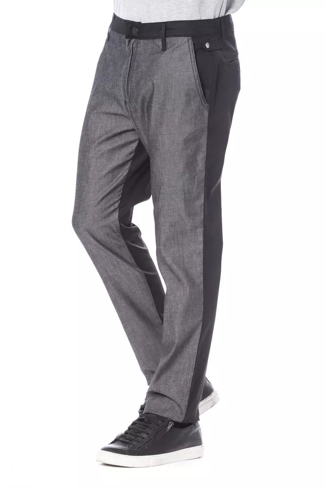 Black Cotton Jeans & Pant
