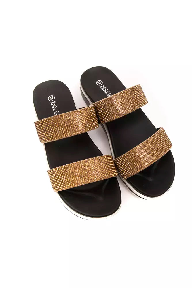 Beige Textile Sandal