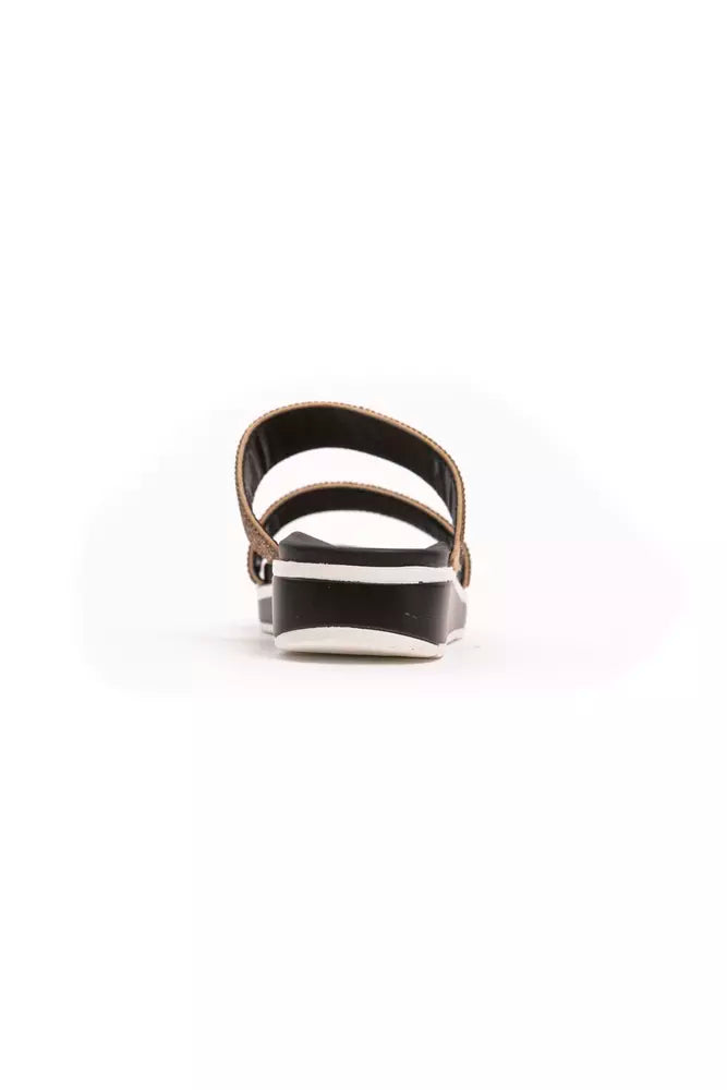 Beige Textile Sandal