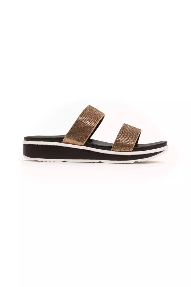 Beige Textile Sandal