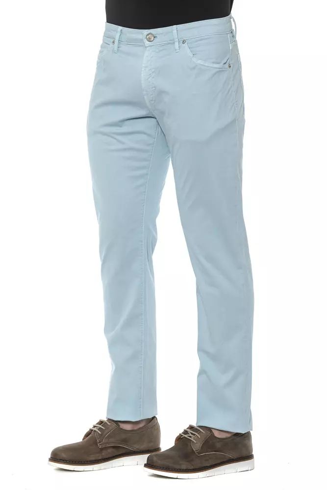 PT Torino Light Blue Cotton Jeans & Pant