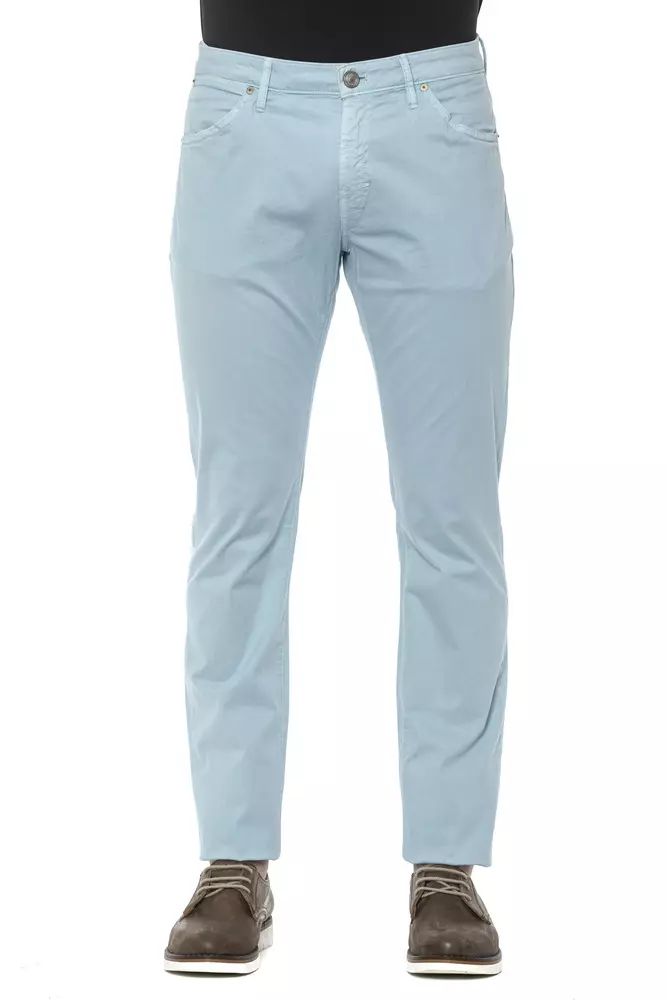 PT Torino Light Blue Cotton Jeans & Pant