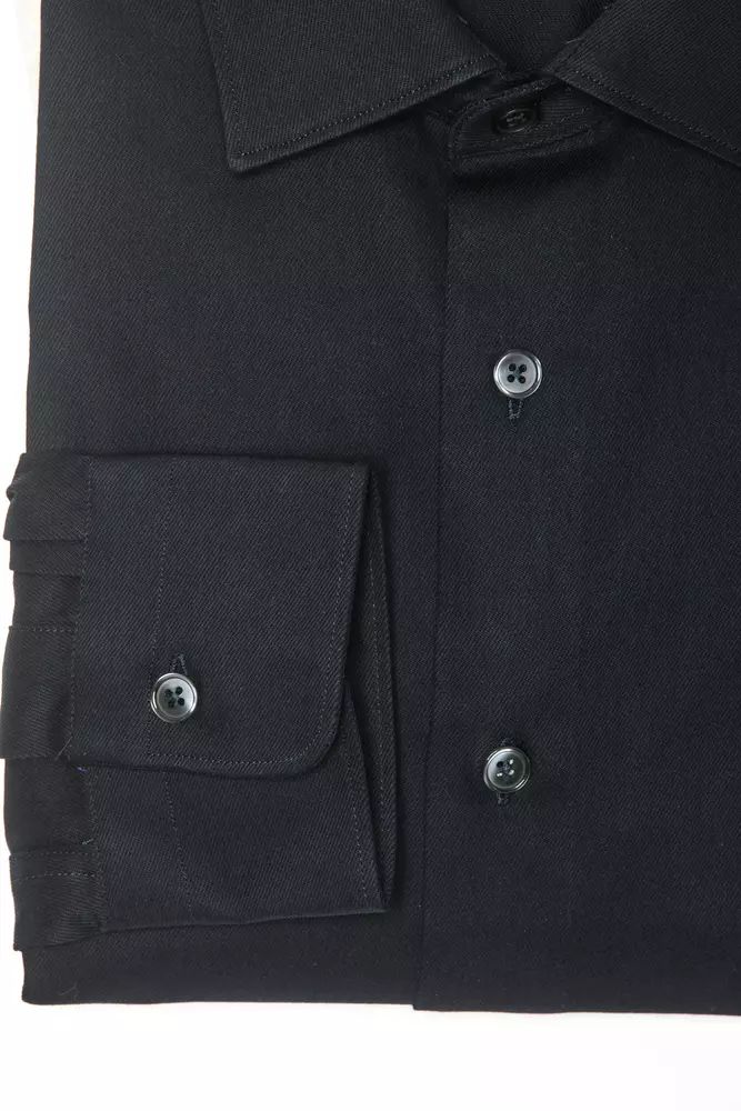 Robert Friedman Black Cotton Shirt