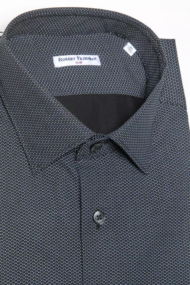 Robert Friedman Black Cotton Shirt