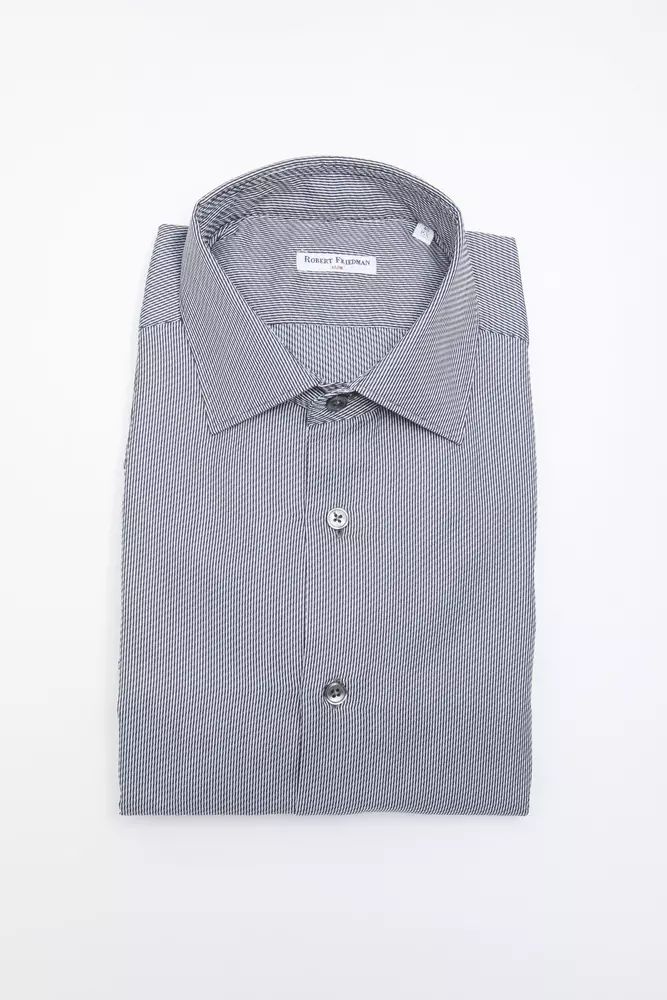 Robert Friedman Blue Cotton Shirt