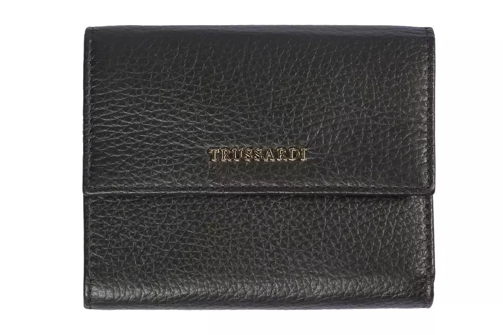 Trussardi Black Leather Wallet