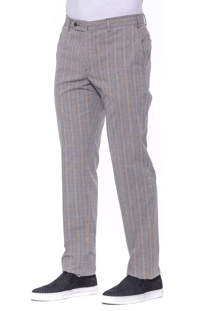Gray Cotton Jeans & Pant